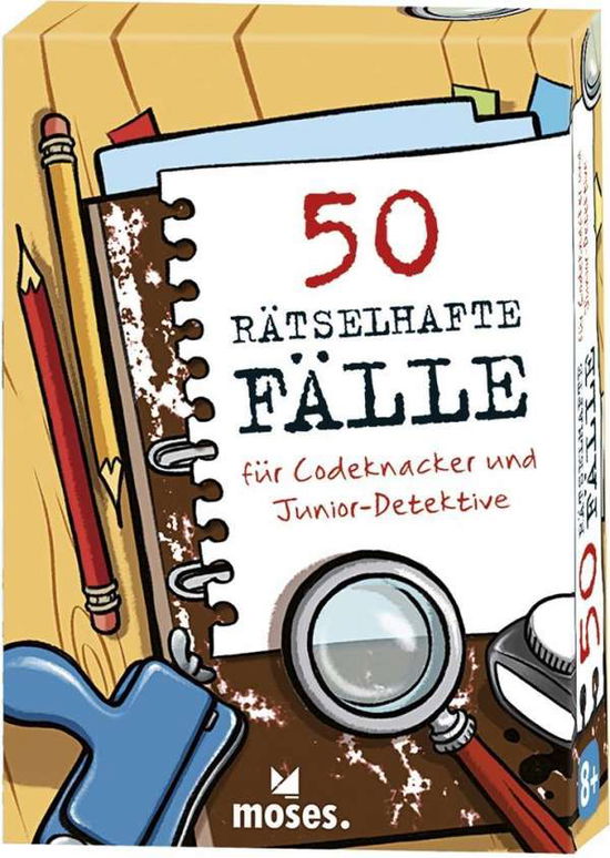 Cover for Moses 50 Rätselhafte Fälle Für Codeknacker Und Jun · 50 rätselhafte Fälle für Codeknacker (Toys) (2018)