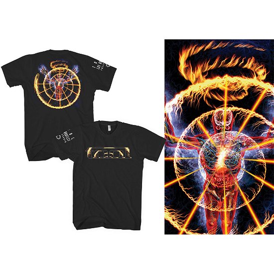 Cover for Tool · Tool Unisex T-Shirt: Flame Spiral (Back &amp; Sleeve Print) (T-shirt) [size S] [Black - Unisex edition]