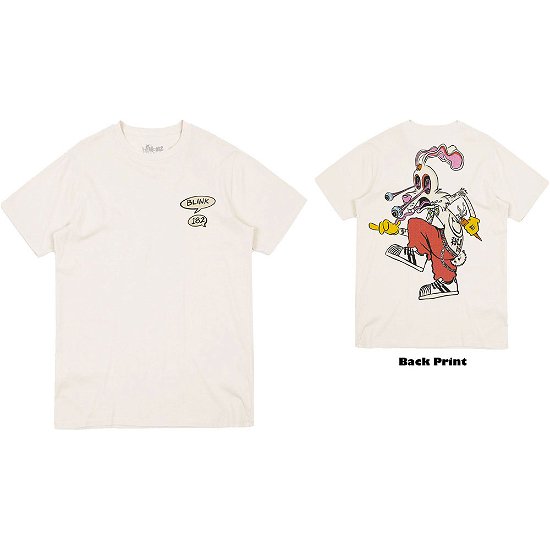 Blink-182 Unisex T-Shirt: Roger Rabbit (Back Print) - Blink-182 - Koopwaar -  - 5056368606410 - 