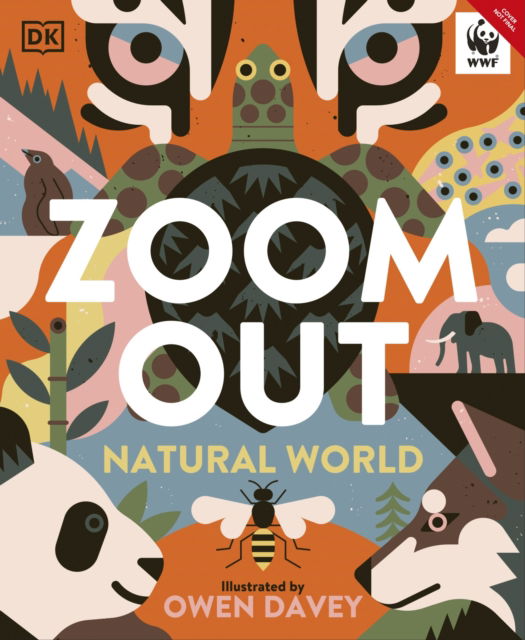 Cover for Owen Davey · Zoom Out Natural World: Discover 12 Iconic Animals and Their Incredible Ecosystems (Hardcover Book) (2025)