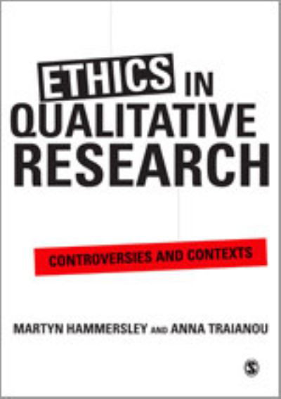 Cover for Martyn Hammersley · Ethics in Qualitative Research: Controversies and Contexts (Paperback Book) (2012)