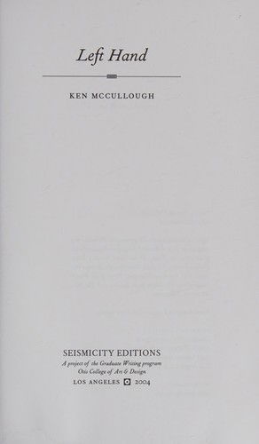 Cover for Ken McCullough · Left Hand (Paperback Book) (2005)