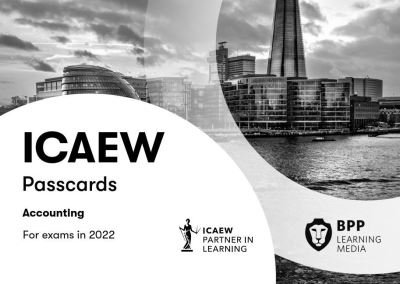 Cover for BPP Learning Media · ICAEW Accounting: Passcards (Spiralbok) (2021)