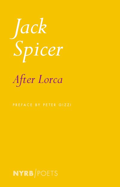 Cover for Jack Spicer · After Lorca (Paperback Book) (2021)