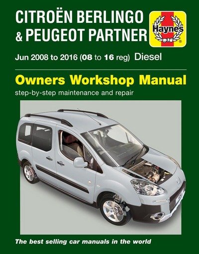 Cover for Peter Gill · Citroen Berlingo &amp; Peugeot Partner Diesel (June 08 - 16) 08 to 16 Haynes Repair Manual (Paperback Book) (2017)