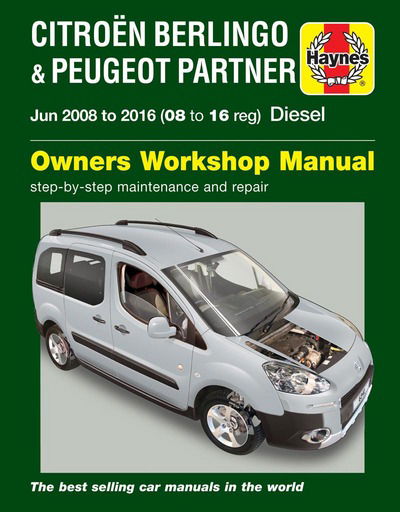 Cover for Peter Gill · Citroen Berlingo &amp; Peugeot Partner Diesel (June 08 - 16) 08 to 16 Haynes Repair Manual (Pocketbok) (2017)