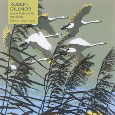 Adult Jigsaw Puzzle Robert Gillmor: Swans Flying over the Reeds (500 pieces): 500-Piece Jigsaw Puzzles - 500-piece Jigsaw Puzzles (GAME) (2022)