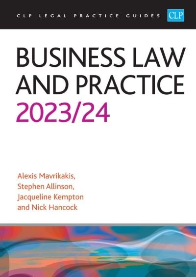 Cover for Mavrikakis · Business Law and Practice 2023/2024: Legal Practice Course Guides (LPC) (Taschenbuch) [Revised edition] (2023)
