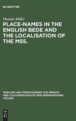 Cover for Thomas Miller · Place-Names in the English Bede and the Localisation of the Mss (Book) (1901)