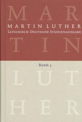 Cover for Martin Luther · Lateinisch-Deutsche Studienausgabe (Bog) (2009)