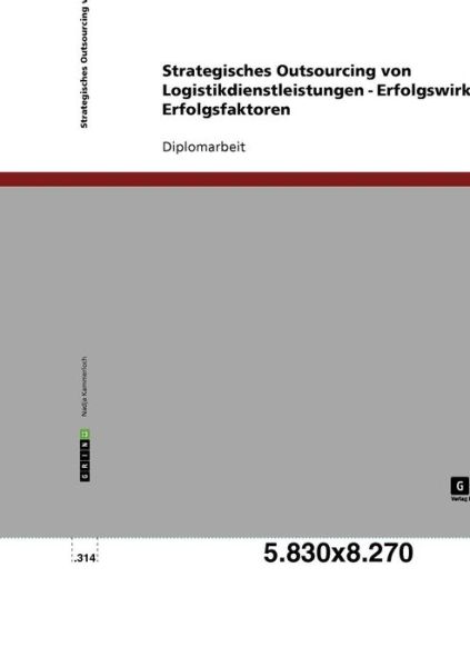 Cover for Nadja Kammerloch · Strategisches Outsourcing von Logistikdienstleistungen. Erfolgswirkung, Erfolgsfaktoren (Paperback Book) [German edition] (2008)