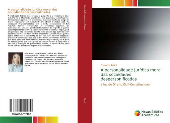 A personalidade jurídica moral da - Rossi - Books -  - 9786139697410 - 