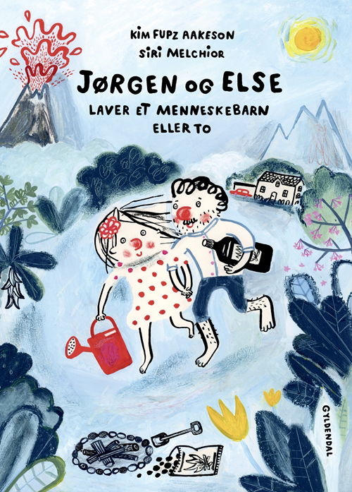 Cover for Kim Fupz Aakeson; Siri Melchior · Kim Fupz: Jørgen og Else laver et menneskebarn eller to (Gebundesens Buch) [1. Ausgabe] (2018)