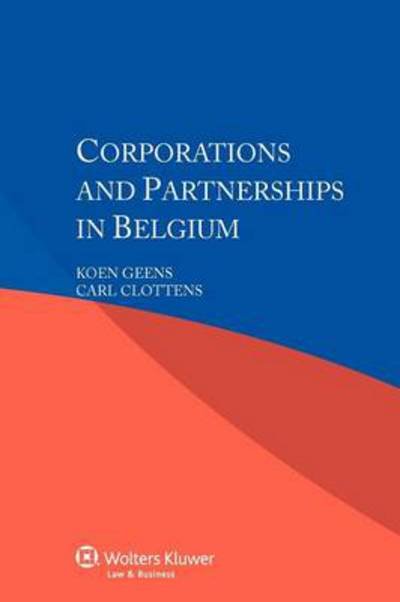 Cover for Koen Geens · Corporations and Partnerships in Belgium (Pocketbok) (2012)