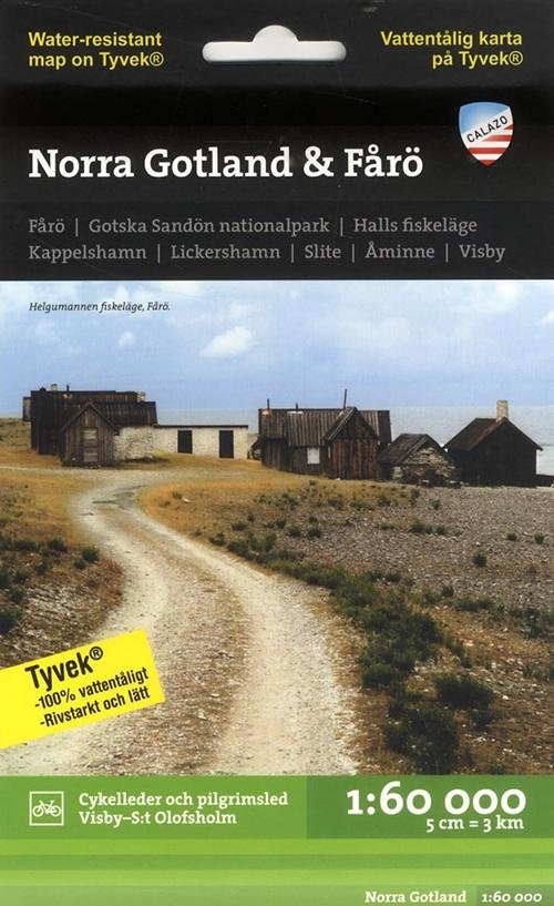 Cover for Calazo · Norra Gotland &amp; Faro - Hiking map (Landkart) (2021)