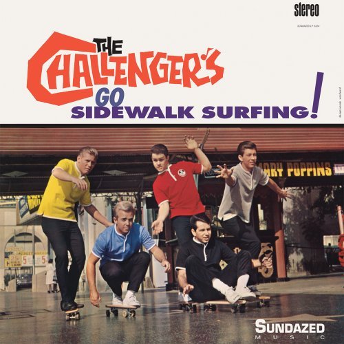 Cover for The Challengers · Go Sidewalk Surfing! (GOLD VINYL) (LP) (2017)