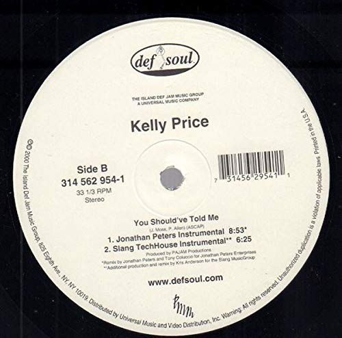 Cover for Kelly Price · You Should've Told Me (LP) (2021)