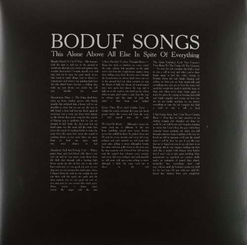 This Alone Above All - Boduf Songs - Musik - KRANKY - 0796441814411 - 26. August 2010