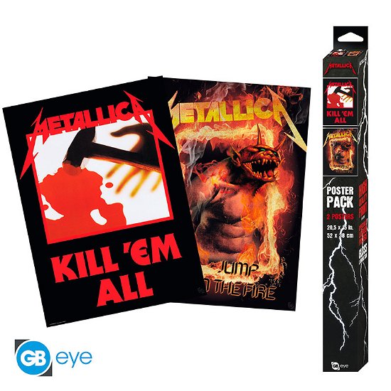 METALLICA - Set 2 Posters Chibi 52x38 - KillEm Al - Metallica: GB Eye - Merchandise -  - 3665361121411 - 