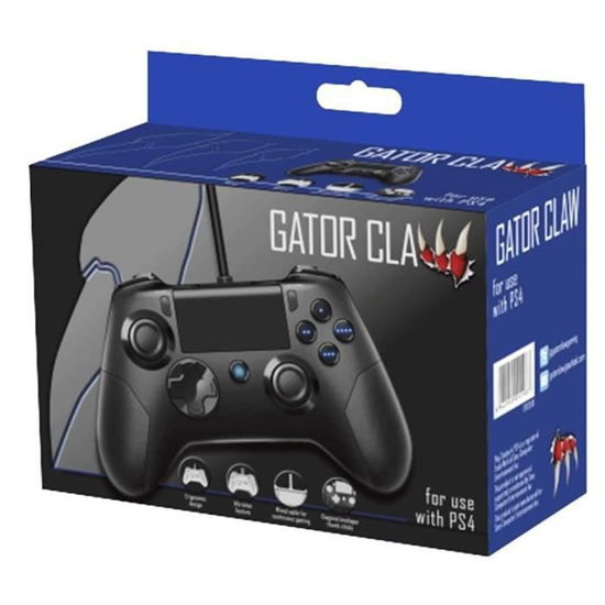 Gator Claw Playstation 4 Wired Controller [Black] - The Orb - Spiel -  - 4713847000411 - 31. August 2015