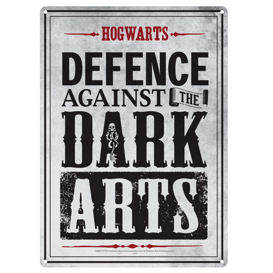 HARRY POTTER - Plaque Metal 21 X 15 - Dark Arts - Harry Potter - Produtos - HALF MOON BAY - 5055453443411 - 7 de fevereiro de 2019
