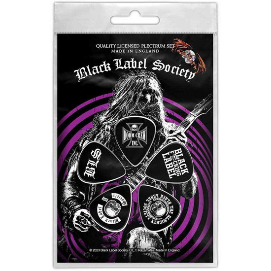 Black Label Society Plectrum Pack: Zakk Wylde - Black Label Society - Fanituote - Razamataz - 5056365725411 - perjantai 10. marraskuuta 2023