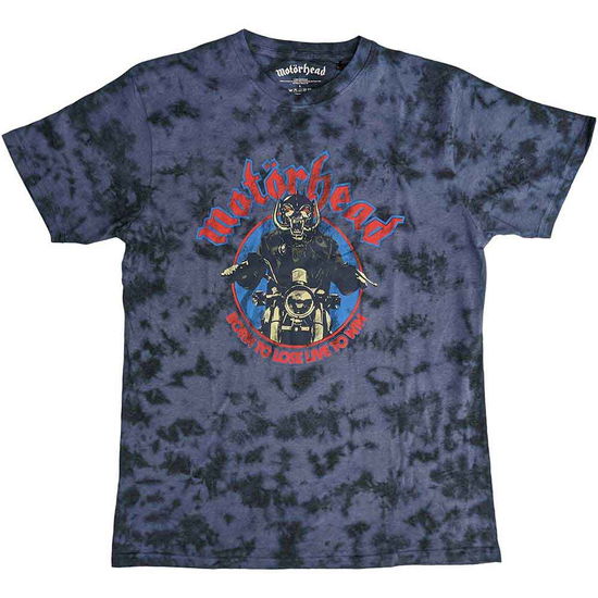 Motorhead Unisex T-Shirt: Born To Lose Biker (Wash Collection) - Motörhead - Merchandise -  - 5056561071411 - May 26, 2023