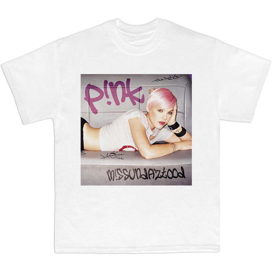 Cover for Pink · Pink Unisex T-Shirt: Missundaztood (White) (T-shirt) [size S] (2023)