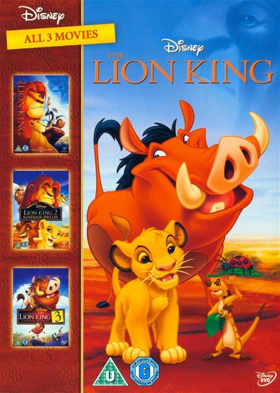 The Lion King / The Lion King 2 - Simbas Pride / The Lion King 3 - Hakuna Matata - Lion King Triplepack - Films - Walt Disney - 8717418440411 - 10 novembre 2014