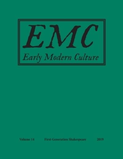 Cover for Will Stockton · Early Modern Culture (Paperback Book) (2019)