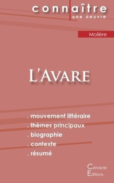 Cover for Moliere · Fiche de lecture L'Avare de Moliere (Analyse litteraire de reference et resume complet) (Paperback Book) (2022)