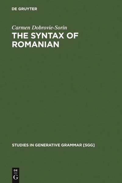 Syntax of Romanian - C. Dobrovie-Sorin - Books - De Gruyter Mouton - 9783110135411 - December 1, 1993