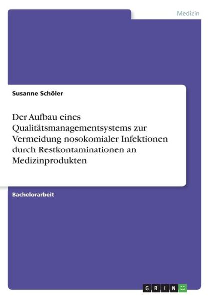 Cover for Schöler · Der Aufbau eines Qualitätsmanag (Book)