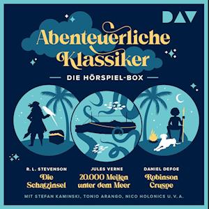 Abenteuerliche Klassiker – Die Hörspiel-Box. Die Schatzinsel, 20.000 Meilen unter dem Meer, Robinson Crusoe - Jules Verne - Audio Book - Der Audio Verlag - 9783742433411 - 15. august 2024