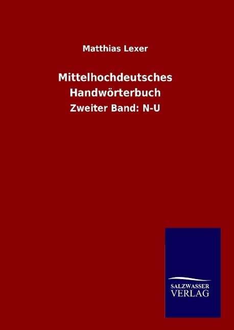 Cover for Lexer · Mittelhochdeutsches Handwörterbuc (Buch)