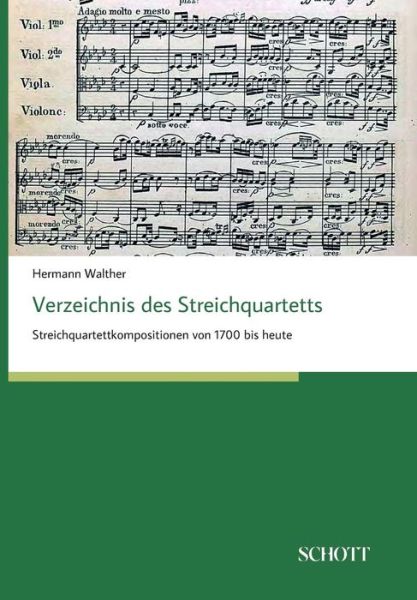 Cover for Walther · Verzeichnis des Streichquartett (Buch) (2017)