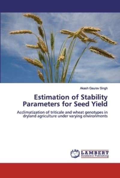 Cover for Singh · Estimation of Stability Parameter (Bog) (2019)