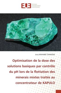 Cover for Jerry Mwambi Tshimona · Optimisation de la dose des solutions basiques par contrôle du pH lors de la flottation des minerais mixtes traités au concentrateur de KAPULO (Paperback Book) (2021)