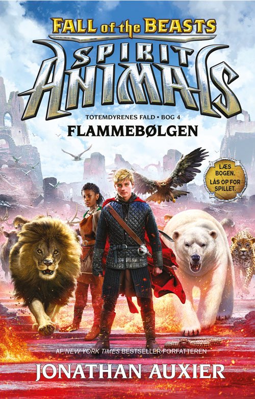 Cover for Jonathan Auxier · Spirit Animals - Fall of the Beasts: Spirit Animals - Fall of the Beasts 4: Flammebølgen (Bound Book) [1st edition] (2018)