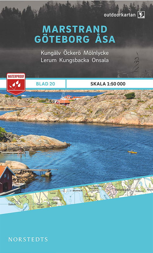 Cover for Norstedts · Outdoorkartan: Marstrand - Göteborg - Åsa (Hardcover Book) (2015)