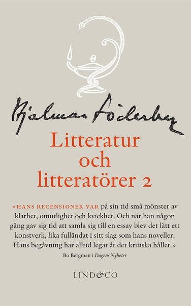 Cover for Hjalmar Söderberg · Hjalmar Söderbergs samlade skrifter: Litteratur och litteratörer 2. Litteraturkritik (Indbundet Bog) (2017)