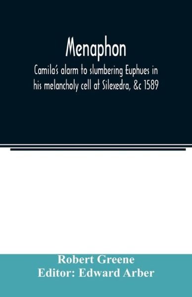 Cover for Robert Greene · Menaphon (Paperback Book) (2020)