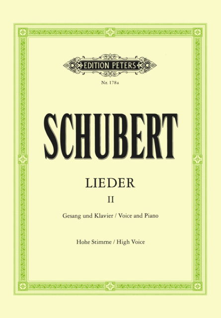 Cover for Franz Schubert · Songs Vol.2: 75 Songs (Partitur) (2001)