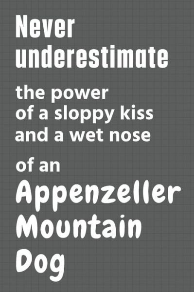 Cover for Wowpooch Press · Never underestimate the power of a sloppy kiss and a wet nose of an Appenzell Cattle Dog (Paperback Book) (2020)