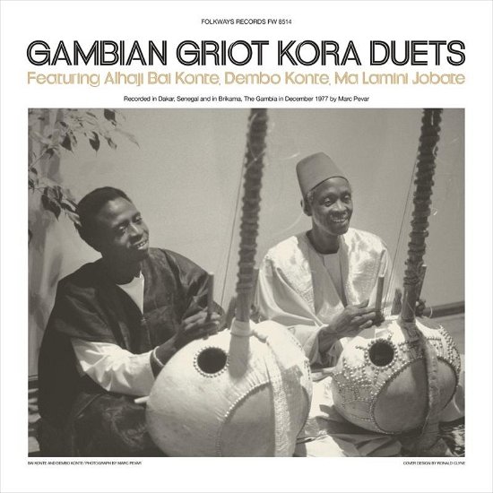 Cover for Konte Alhaji Bai, Dembo Konte and Ma Lamini Jobate · Gambian Griot Kora Duets (LP) (2019)