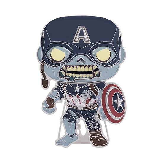 Cover for Funko Pop! Pins: · What If...? POP! Pin Ansteck-Pin Zombie Captain Am (Legetøj) (2023)