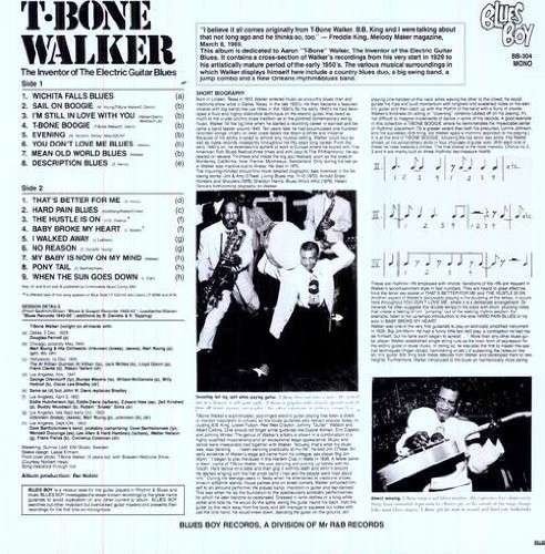 Inventor of the Blues Guitar - T-bone Walker - Muziek - B.BOY - 0725543030412 - 25 december 1999