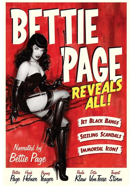 Cover for Bettie Page Reveals All (DVD) (2014)