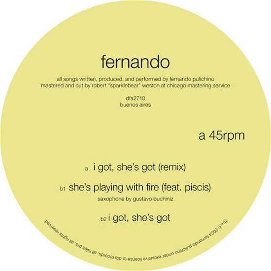 I Got, She's Got - Fernando - Music - DFA - 0829732000412 - April 26, 2024