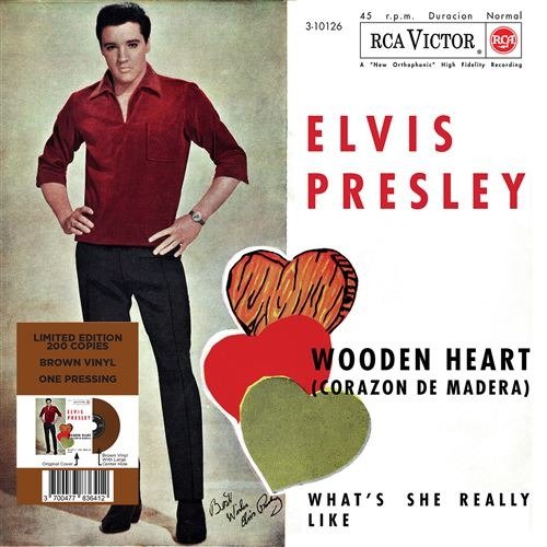 Cover for Elvis Presley · Ep Etranger No. 10 - Wooden Heart (Spain) (Brown Vinyl) (LP) (2023)